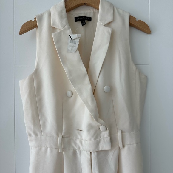 Banana Republic Cream Double-Breasted overall - Picture 3 of 4